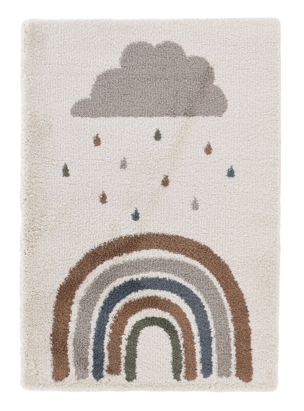 Sateenkaari lastenmatto 135x190 cm lvalk/ruskea